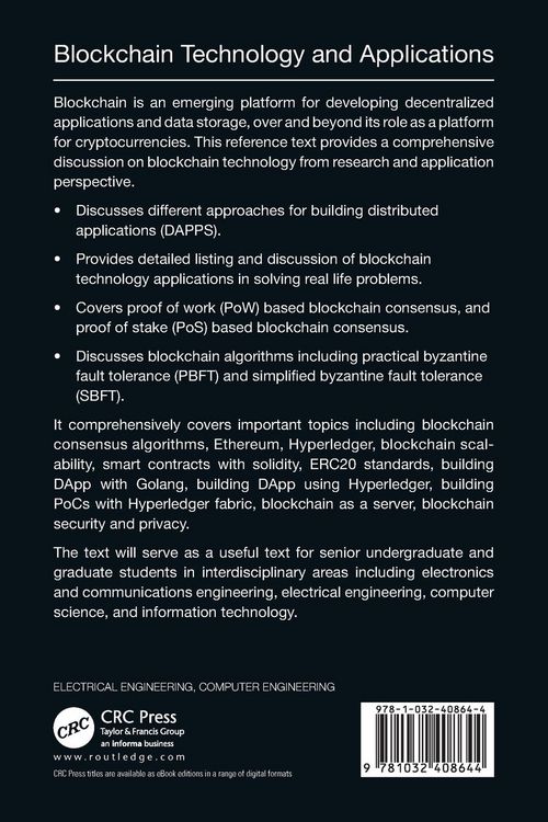 Produktbild: Blockchain Technology and Applications