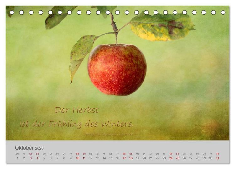 Produktbild: Jahres-Zeiten (Tischkalender 2026 DIN A5 quer), CALVENDO Monatskalender