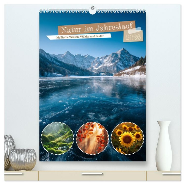 Produktbild: Natur im Jahreslauf (hochwertiger Premium Wandkalender 2026 DIN A2 hoch), Kunstdruck in Hochglanz