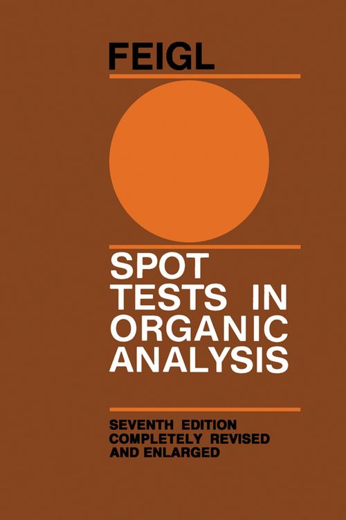 Produktbild: Spot Tests in Organic Analysis