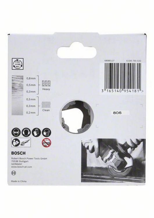 Produktbild: Bosch Accessories Scheibenb&uuml;rste Clean for Metal X-LOCK, gewellt, 115 mm, 0,3 mm 2608620732 1 St.