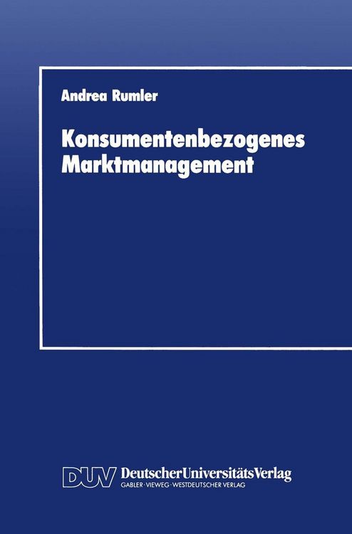Produktbild: Konsumentenbezogenes Marktmanagement