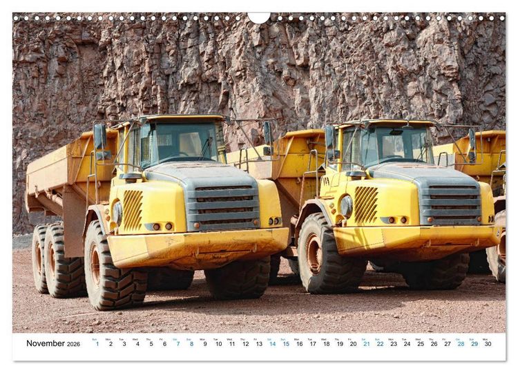 Produktbild: Mining machines in action - Various open-pit mines (Wall Calendar 2026 DIN A3 landscape), CALVENDO 12 Month Wall Calendar