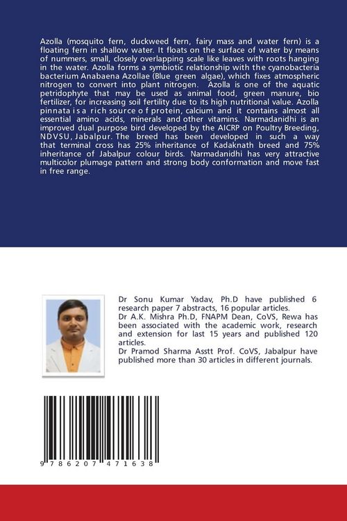 Produktbild: Performance Of Narmadanidhi Birds Fed Azolla Supplement Diet