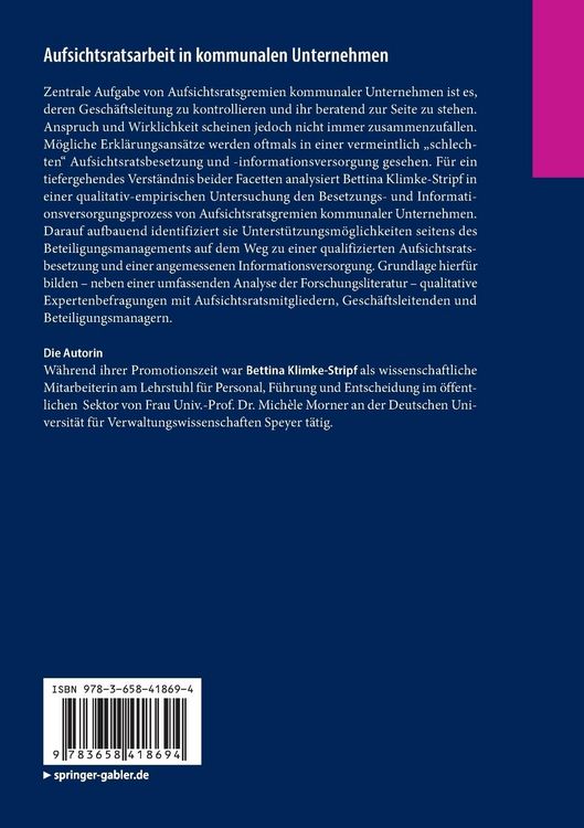 Produktbild: Aufsichtsratsarbeit in kommunalen Unternehmen
