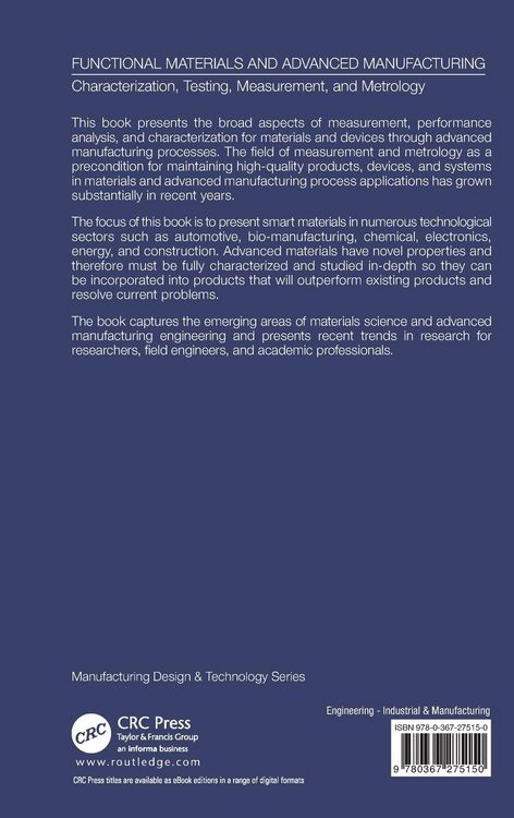 Produktbild: Characterization, Testing, Measurement, and Metrology