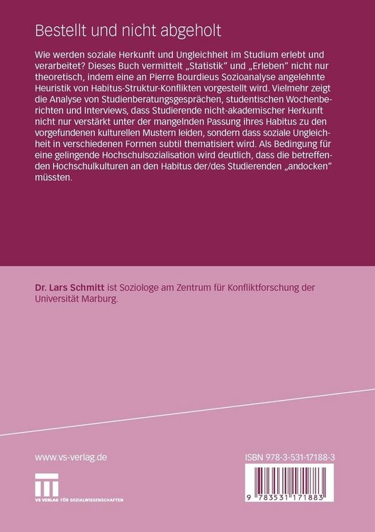 Produktbild: Bestellt und nicht abgeholt