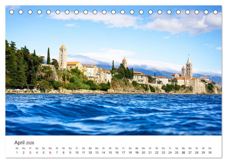 Produktbild: Malerisches Kroatien (Tischkalender 2026 DIN A5 quer), CALVENDO Monatskalender
