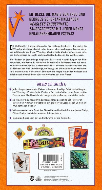 Produktbild: Harry Potter: Weasleys Zauberhafte Zauberscherze - Fantastische Objekte aus der Zauberwelt