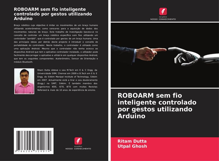 Produktbild: ROBOARM sem fio inteligente controlado por gestos utilizando Arduino