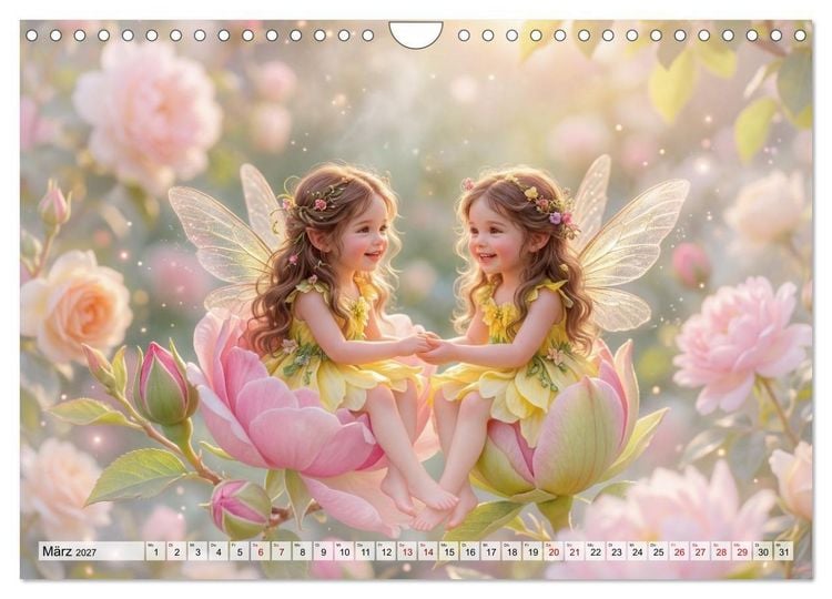 Produktbild: Im Zaubergarten der Feenkinder (Wandkalender 2027 DIN A4 quer), CALVENDO Monatskalender