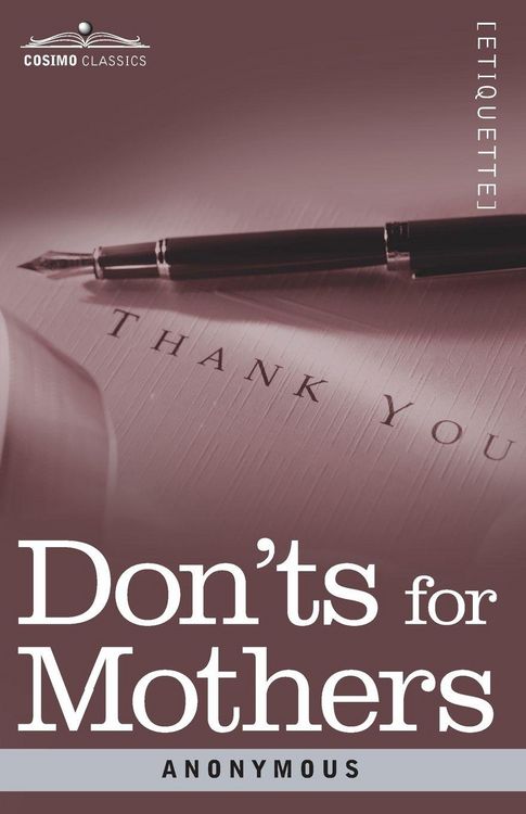 Produktbild: Don'ts for Mothers