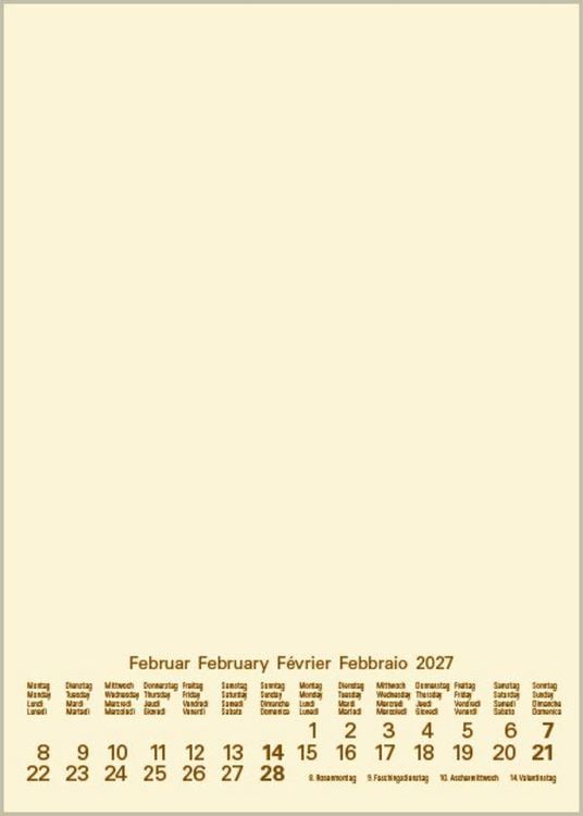 Produktbild: Foto-Malen-Basteln Bastelkalender A5 chamois 2027