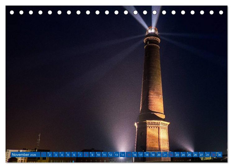 Produktbild: Blick auf Borkum (Tischkalender 2026 DIN A5 quer), CALVENDO Monatskalender