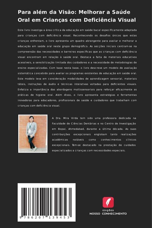 Produktbild: Para al&eacute;m da Vis&atilde;o: Melhorar a Sa&uacute;de Oral em Crian&ccedil;as com Defici&ecirc;ncia Visual