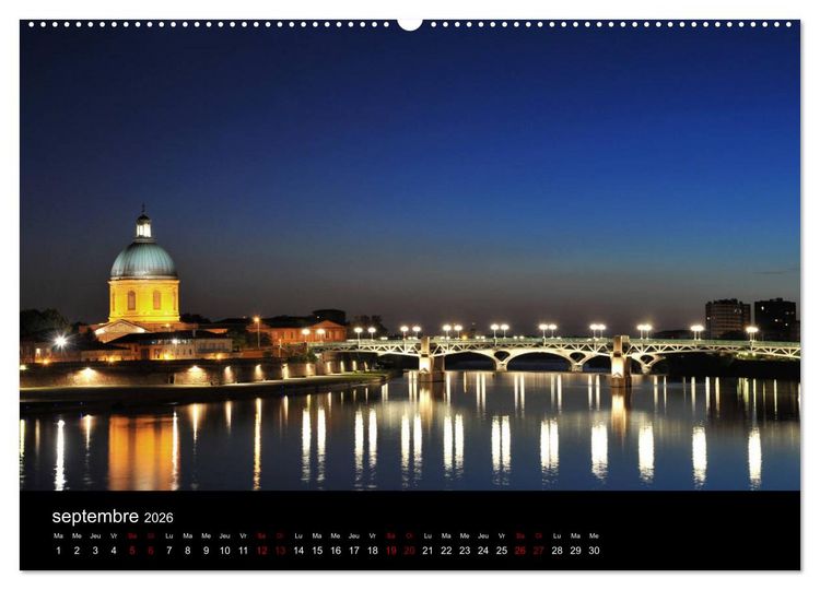 Produktbild: Toulousaine (Calendrier mural 2026 DIN A2 vertical) calendrier de bureau