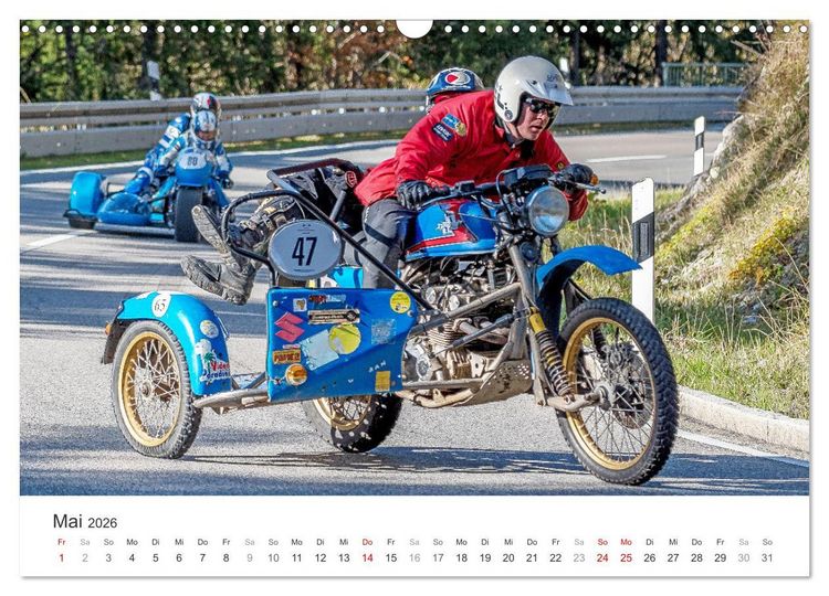 Produktbild: Motorradgespanne am Jochpass (Wandkalender 2026 DIN A3 quer), CALVENDO Monatskalender