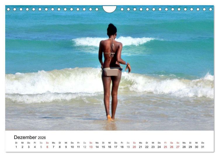 Produktbild: Meeres-Lust - Strandnixen in Kuba (Wandkalender 2026 DIN A4 quer), CALVENDO Monatskalender