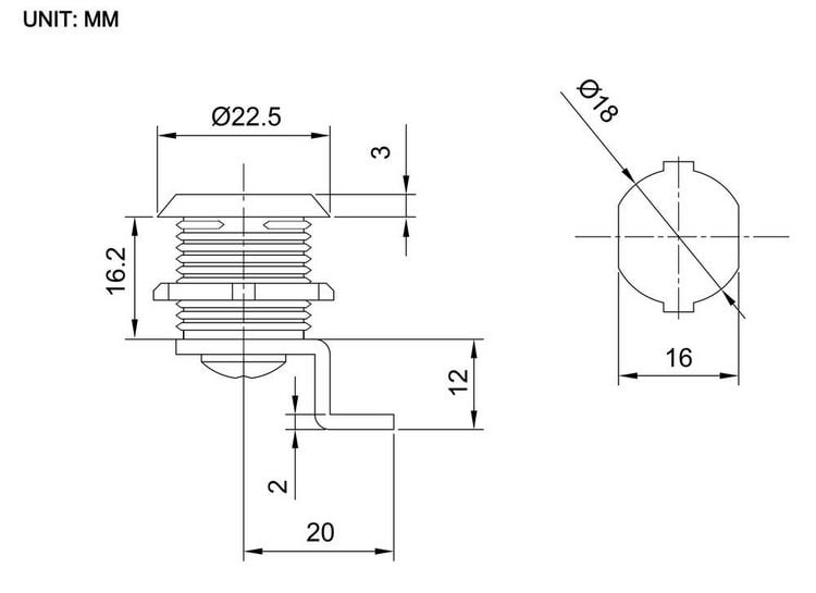 Produktbild: Sygonix SY-7065780 Hebelschloss Chrom