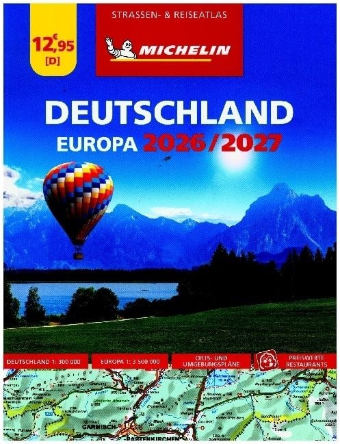 Produktbild: Michelin Straßenatlas Deutschland & Europa 2026/2027