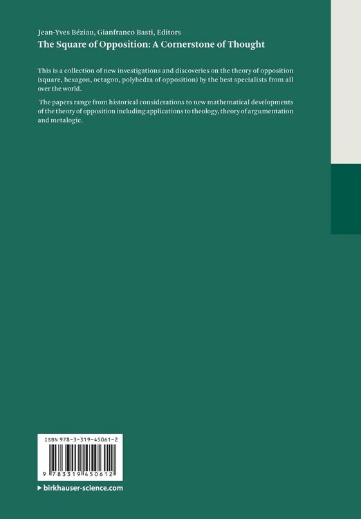 Produktbild: The Square of Opposition: A Cornerstone of Thought