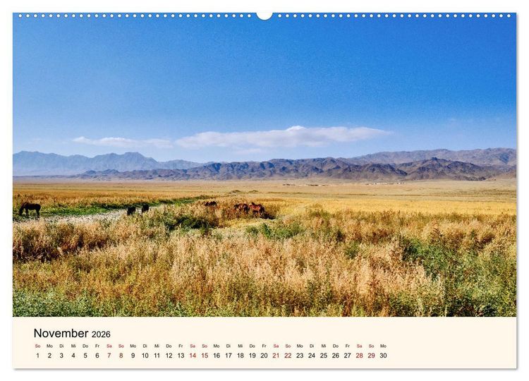 Produktbild: Kirgistan - Traumhafte Landschaften (Wandkalender 2026 DIN A2 quer), CALVENDO Monatskalender