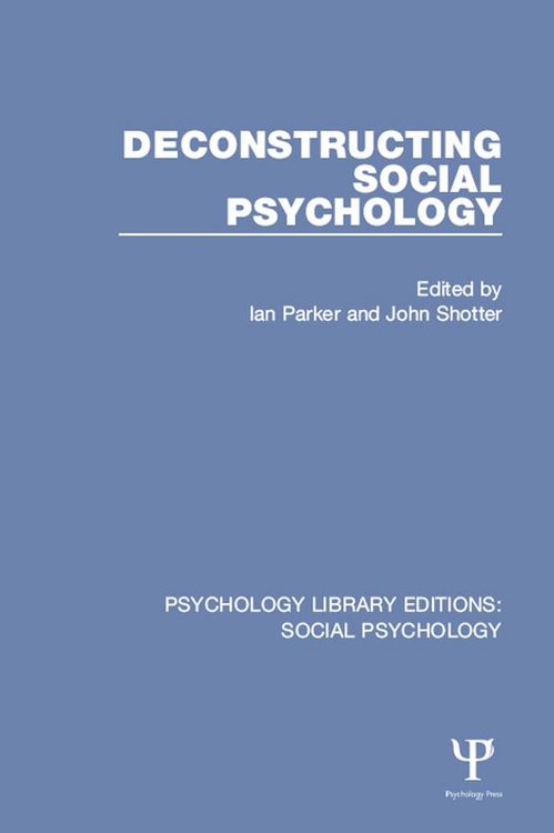 Produktbild: Deconstructing Social Psychology