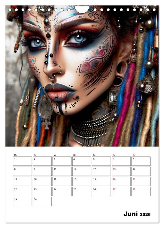 Produktbild: W&uuml;stenk&ouml;niginnen (Wandkalender 2026 DIN A4 hoch), CALVENDO Monatskalender