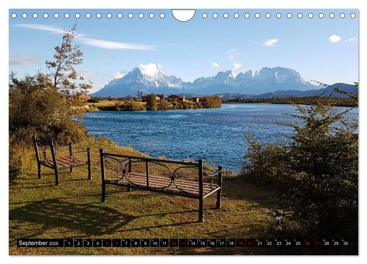 Produktbild: Patagonien - Parques Torres del Paine und Los Glaciares (Wandkalender 2026 DIN A4 quer), CALVENDO Monatskalender