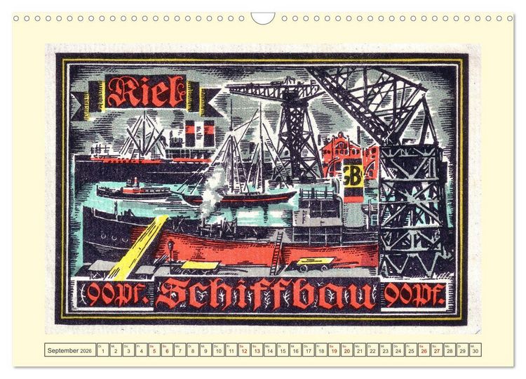 Produktbild: Gru&szlig; aus Kiel (Wandkalender 2026 DIN A3 quer), CALVENDO Monatskalender