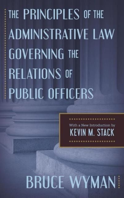 Produktbild: The Principles of the Administrative Law Governing the Relations of Public Officers