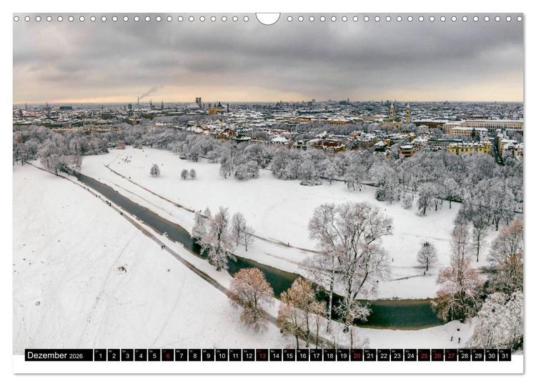 Produktbild: Mein M&uuml;nchen aus der Luft (Wandkalender 2026 DIN A3 quer), CALVENDO Monatskalender