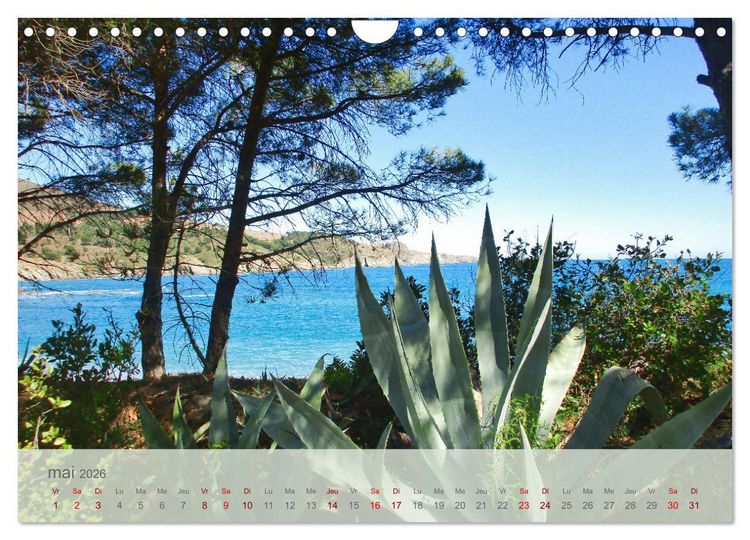 Produktbild: C&ocirc;te Vermeille entre mer et Pyr&eacute;n&eacute;es (Calendrier mural 2026 DIN A4 vertical), CALVENDO calendrier mensuel