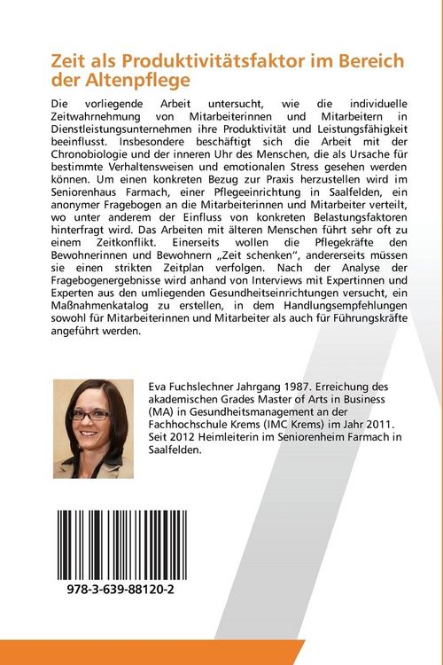 Produktbild: Zeit als Produktivit&auml;tsfaktor im Bereich der Altenpflege