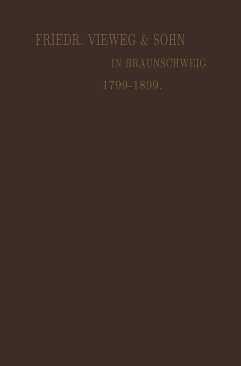 Produktbild: Verlagskatalog von Friedr. Vieweg & Sohn in Braunschweig