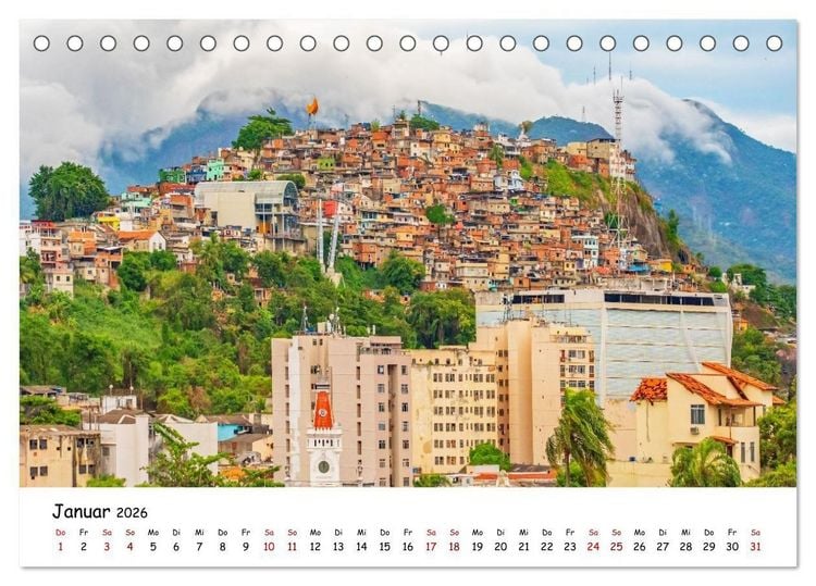 Produktbild: Rio de Janeiro - K&uuml;stenmetropole (Tischkalender 2026 DIN A5 quer), CALVENDO Monatskalender