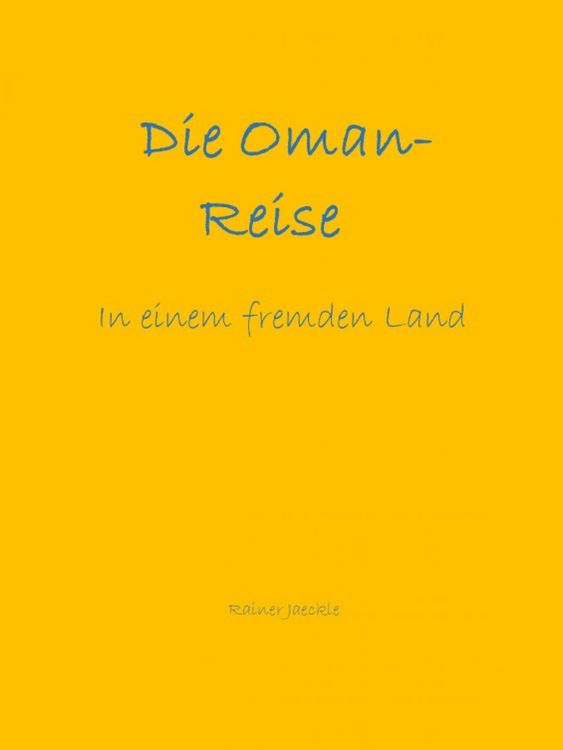 Produktbild: Die Oman-Reise