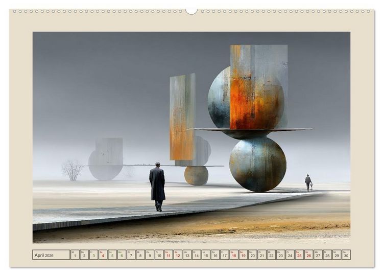 Produktbild: Die Logik des Unwirklichen (Wandkalender 2026 DIN A2 quer), CALVENDO Monatskalender