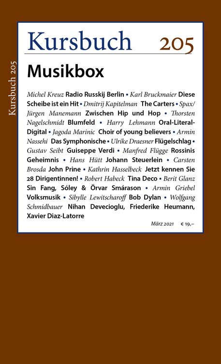 Produktbild: Kursbuch 205