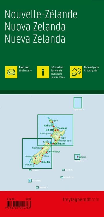 Produktbild: Neuseeland, Stra&szlig;enkarte 1:700.000, freytag & berndt