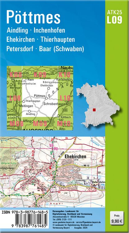 Produktbild: ATK25-L09 P&ouml;ttmes (Amtliche Topographische Karte 1:25000)