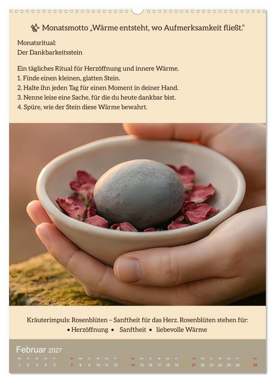Produktbild: ALLTAGSMAGIE Ein Jahr voller kleiner Rituale (hochwertiger Premium Wandkalender 2027 DIN A2 hoch), Kunstdruck in Hochglanz