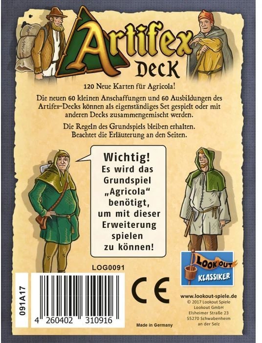 Produktbild: Agricola - Artifex Deck DE