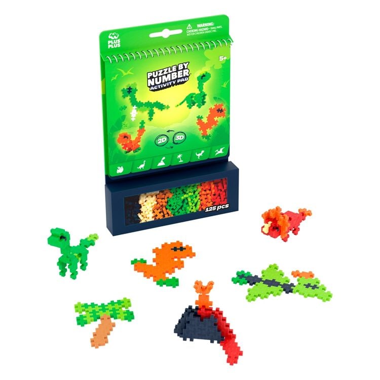 Produktbild: PLUS PLUS - 125 Kreativ Bausteine Puzzle Dinosaurier