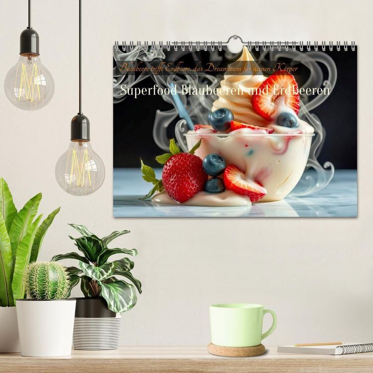 Produktbild: Superfood Blaubeeren und Erdbeeren (Wandkalender 2026 DIN A4 quer), CALVENDO Monatskalender