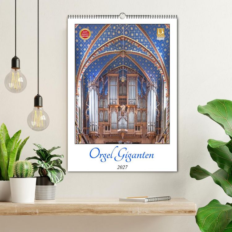 Produktbild: Orgel Giganten (Wandkalender 2027 DIN A2 hoch), CALVENDO Monatskalender