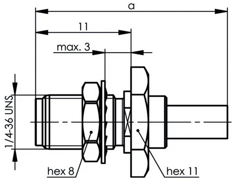Produktbild: Teleg&auml;rtner 100024666 100024666 SMA-Kabeleinbaubuchse Buchse 50Ω 1St.