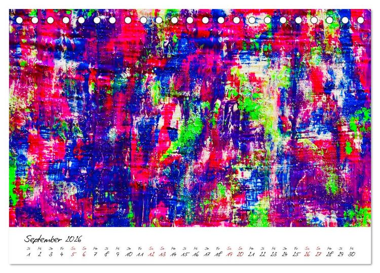 Produktbild: Abstrakte Regenbogen (Tischkalender 2026 DIN A5 quer), CALVENDO Monatskalender