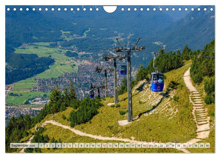 Produktbild: Unterwegs im Werdenfelser Land (Wandkalender 2026 DIN A4 quer), CALVENDO Monatskalender