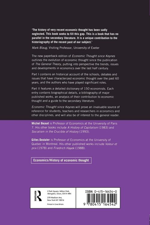 Produktbild: Economic Thought Since Keynes